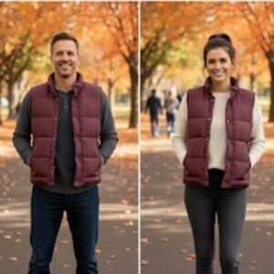 Field‎ Tested Guide Gear Puffer Vest Size M Outdoors Camping Hiking, Maroon EUC